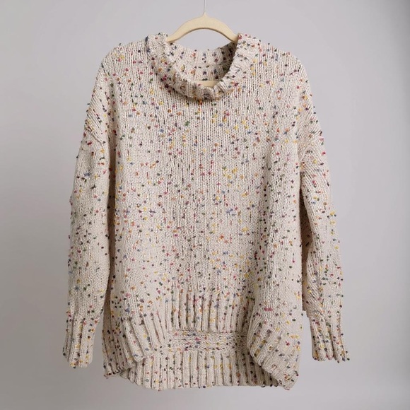 Seven7  For Man Kind Cream Cowl Neck Sweater - Picture 2 of 11